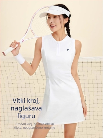 Ženska tenis haljina, 2024 nova, visoke kvalitete, prozračna, američki stil, sportska suknja