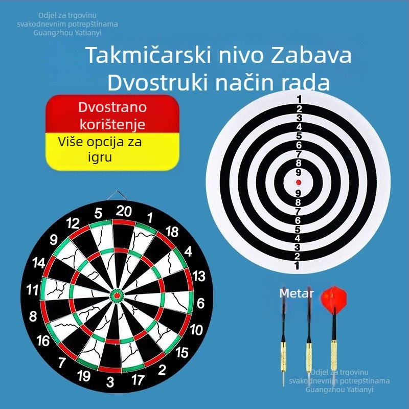 Set za unutarnje pikado – profesionalni pikado cilj ploča za kućnu upotrebu, siguran za djecu i odrasle