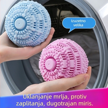 Ekstra velika kugla za pranje rublja za uklanjanje mrlja i sprječavanje zapetljavanja, magična kugla za pranje koja upija dlake