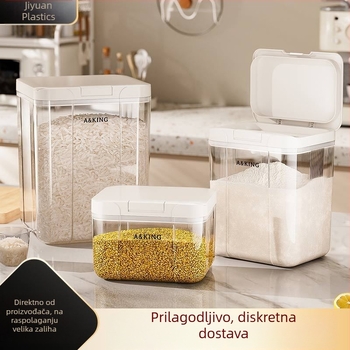 Spremnik za rižu s pritisknim poklopcem, otporan na vlagu i štetne insekte, veliki kapacitet kuhinjski spremnik za rižu i brašno