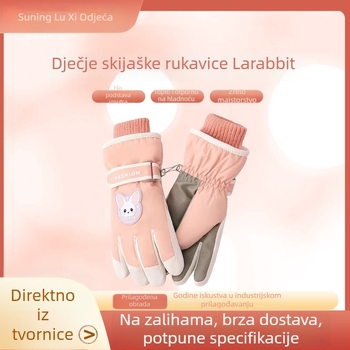 Dječje skijaške rukavice za zimu — tople, debelo podstavljene, protuklizne i vodootporne za vanjske zimske aktivnosti