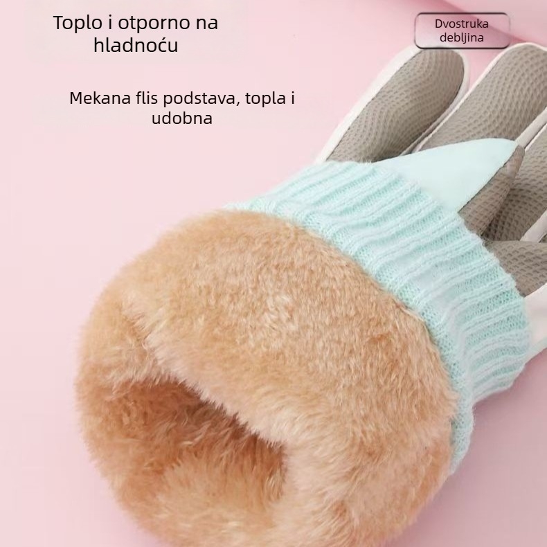 Dječje skijaške rukavice za zimu — tople, debelo podstavljene, protuklizne i vodootporne za vanjske zimske aktivnosti