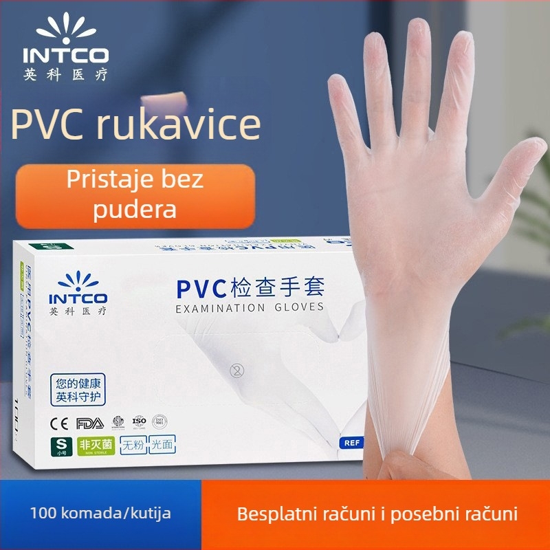 Jednokratne PVC rukavice, prehrambene kvalitete, za kuhinju, catering, pečenje i kućno čišćenje; protuklizne i nelepljive.