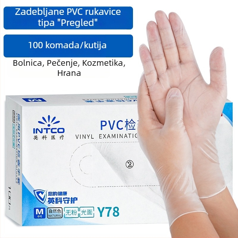 Jednokratne PVC rukavice, prehrambene kvalitete, za kuhinju, catering, pečenje i kućno čišćenje; protuklizne i nelepljive.