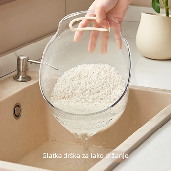 Kuhinjski posuda za pranje riže s finim otvorima, cedilo za rižu i odvodni koš za voće i povrće