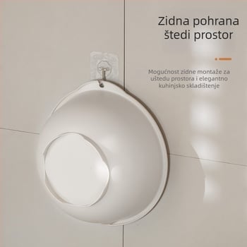 Viseći plastični kuhinjski sudoper s blagim luksuznim dizajnom, višefunkcionalan, dvostrukoslojni debeli odvodni koš za pranje voća i povrća.