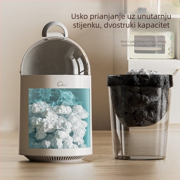 Kreativni klizni koš za smeće, kućna upotreba, stolni model za dnevni boravak, kupaonicu i kuhinju, s držačem, velika zapremina, automatsko pričvršivanje vrećica