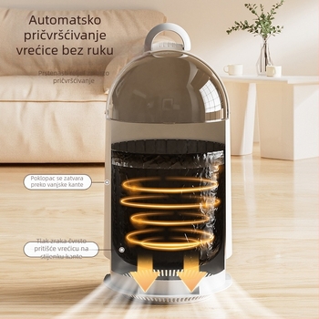 Kreativni klizni koš za smeće, kućna upotreba, stolni model za dnevni boravak, kupaonicu i kuhinju, s držačem, velika zapremina, automatsko pričvršivanje vrećica