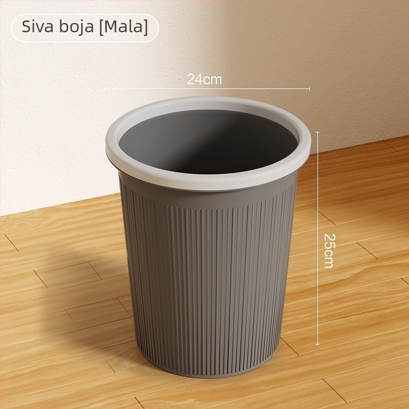 2025 Novi unutarnji kantu za smeće, cilindričnog oblika, 4 L, za dom, kuhinju, dnevni boravak i ured, bez poklopca