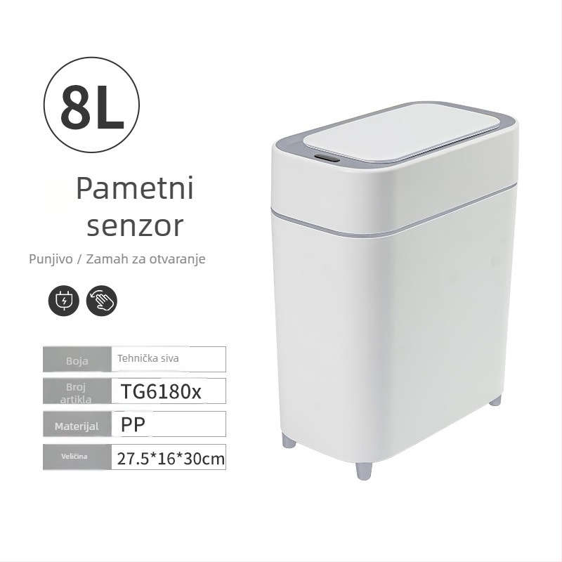 Pametni senzorni plastični kanta za otpad za dom – set alata za čišćenje spavaće sobe