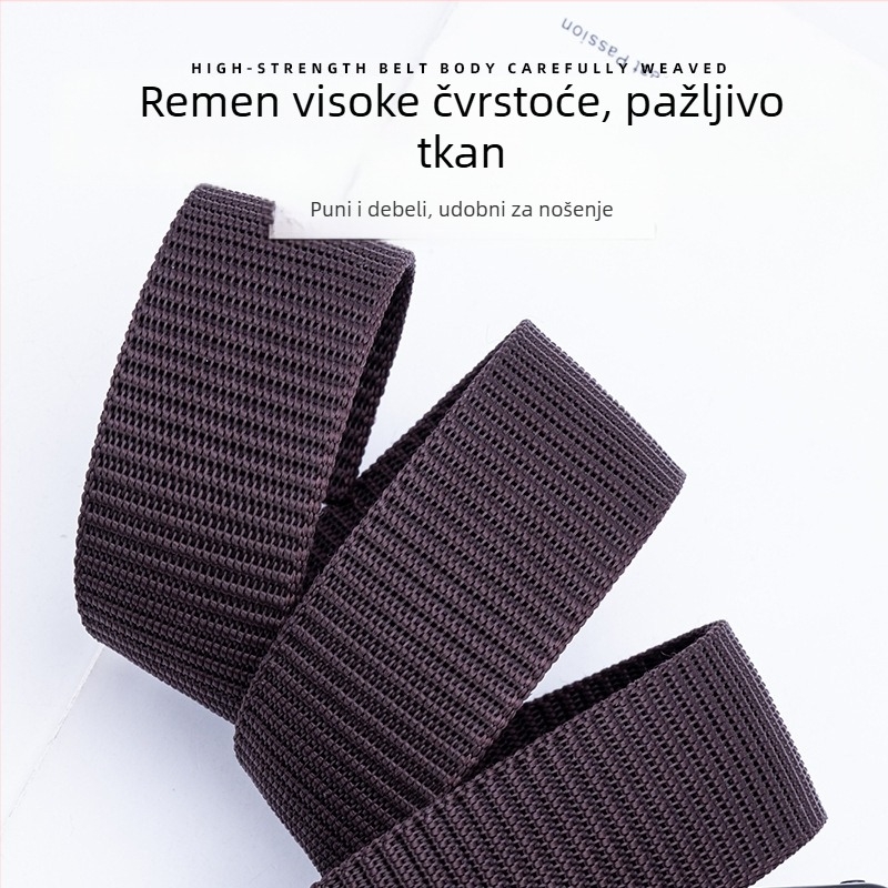 Muški taktički pojas s automatskom kopčom, bez rupa, najlonski pojas