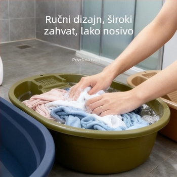 Domaći plastični bazen za pranje rublja s integriranom daskom za ribanje, velika debela posuda za studentski dom