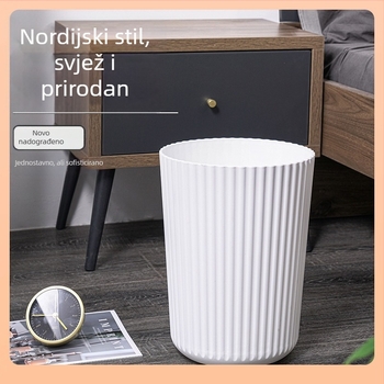 Veliki okrugli kućni koš za otpad bez poklopca, stolni za spavaću sobu, minimalistički koš za otpad za malu kuhinju i kupaonicu