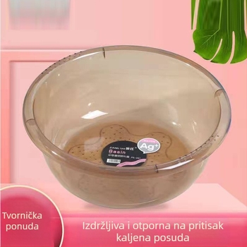 Plastično korito za kućnu upotrebu, prozirno PET, dubok dizajn, za pranje beba i rublja