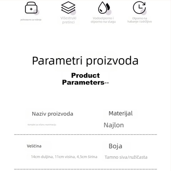 Prijenosni komplet prve pomoći, vodootporan i otporan na prašinu, s četiri odjeljka, velik kapacitet