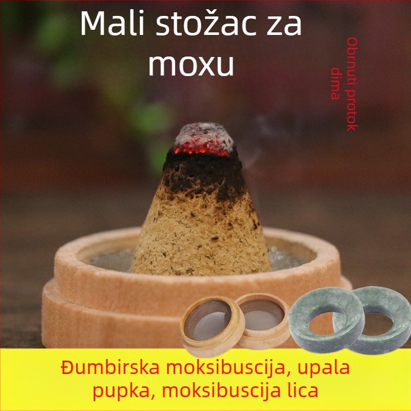 Uređaj za toplu moksoibustiju za kućnu upotrebu s vunom od moxa i pšeničnim zrnima