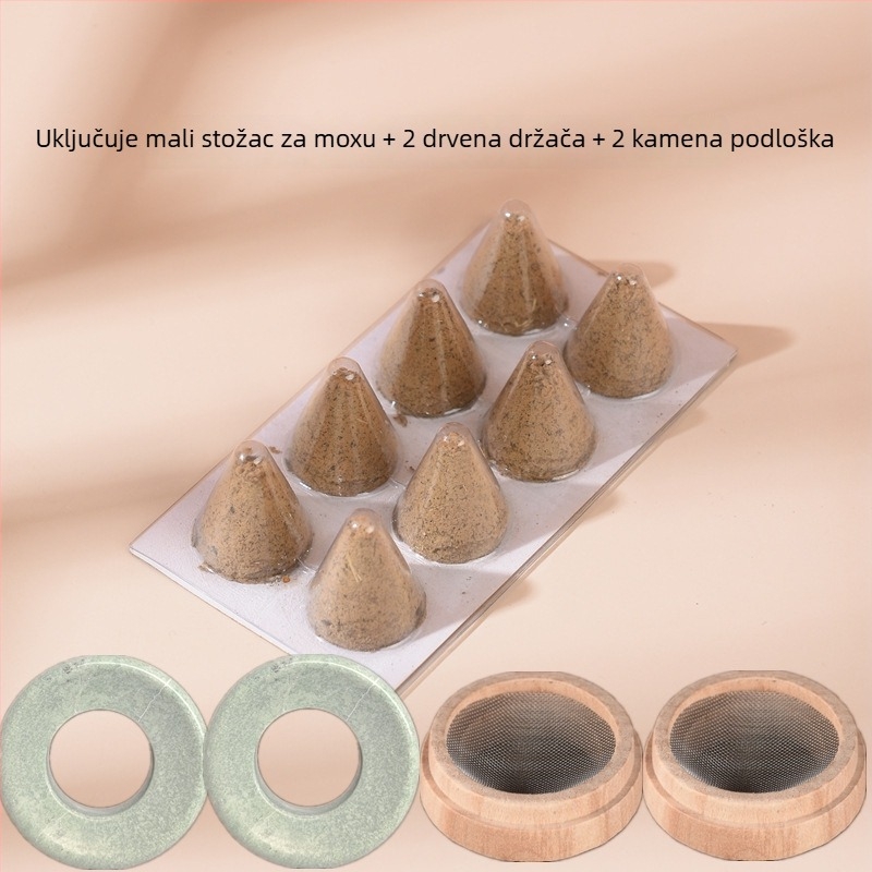 Uređaj za toplu moksoibustiju za kućnu upotrebu s vunom od moxa i pšeničnim zrnima