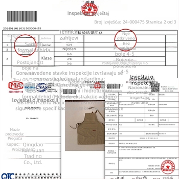 Vodootporna i otporna na masnoću pregača bez rukava za kuhinju, catering i kućno pečenje, univerzalna veličina