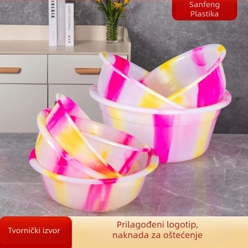 Klasična dvobojna plastična umivaonica, čvrsta, 35 cm, za kućnu upotrebu, za tisak i reklamu studentima