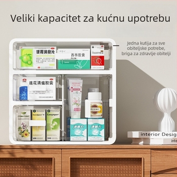 Xingyou Kućna kutija za lijekove sa ladicama, višeslojna, velika kapaciteta