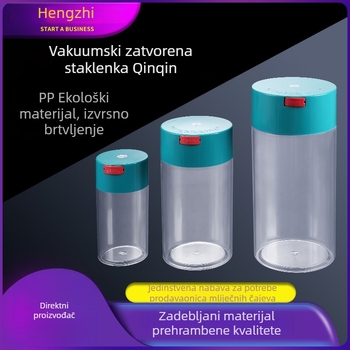 Prozirni PP plastični spremnik s poklopcem, zapečaćen, za orašaste plodove, čaj, kekse i med