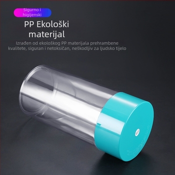 Prozirni PP plastični spremnik s poklopcem, zapečaćen, za orašaste plodove, čaj, kekse i med