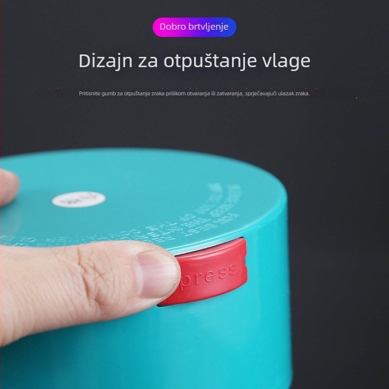 Prozirni PP plastični spremnik s poklopcem, zapečaćen, za orašaste plodove, čaj, kekse i med