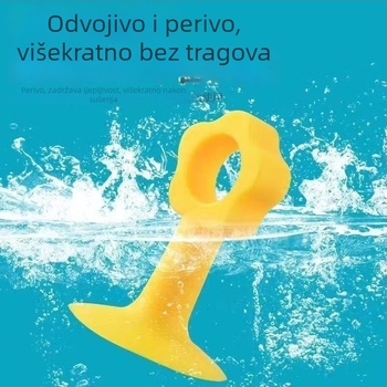 Protivudar vrata bez bušenja, tiha zaštita kvake, zidni silikon apsorber za kupaonicu