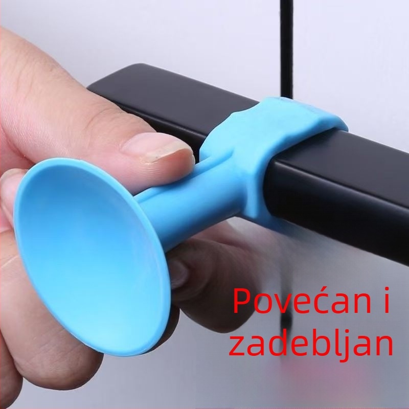 Protivudar vrata bez bušenja, tiha zaštita kvake, zidni silikon apsorber za kupaonicu