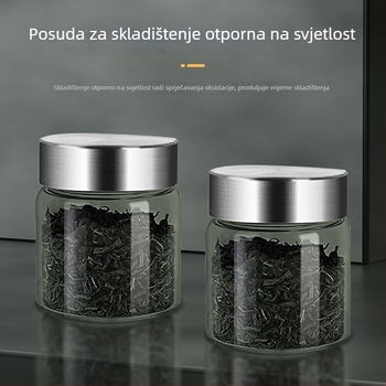Staklena boca od borosilikatnog stakla, otporna na svjetlost, za para i kuhanje na paru, hermetički zatvarač, kućna upotreba, prehrambena kvaliteta, do 300 ml
