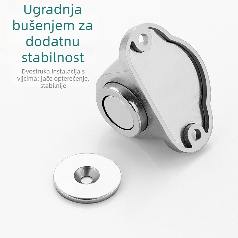 Stoper za vrata od cinkovog legura, podni montaža, tih zatvarač vrata, zaštita od sudara, gornji hardver za vrata