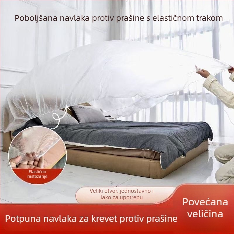 Navlaka za krevete i kauč s elastičnom trakom, potpuno prekrivanje, jednokratna