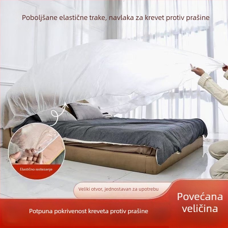 Navlaka za krevete i kauč s elastičnom trakom, potpuno prekrivanje, jednokratna