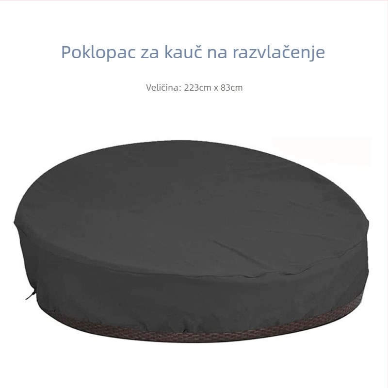 Vanjska navlaka za kauč na razvlačenje – vodootporna i zaštita od prašine, poliester
