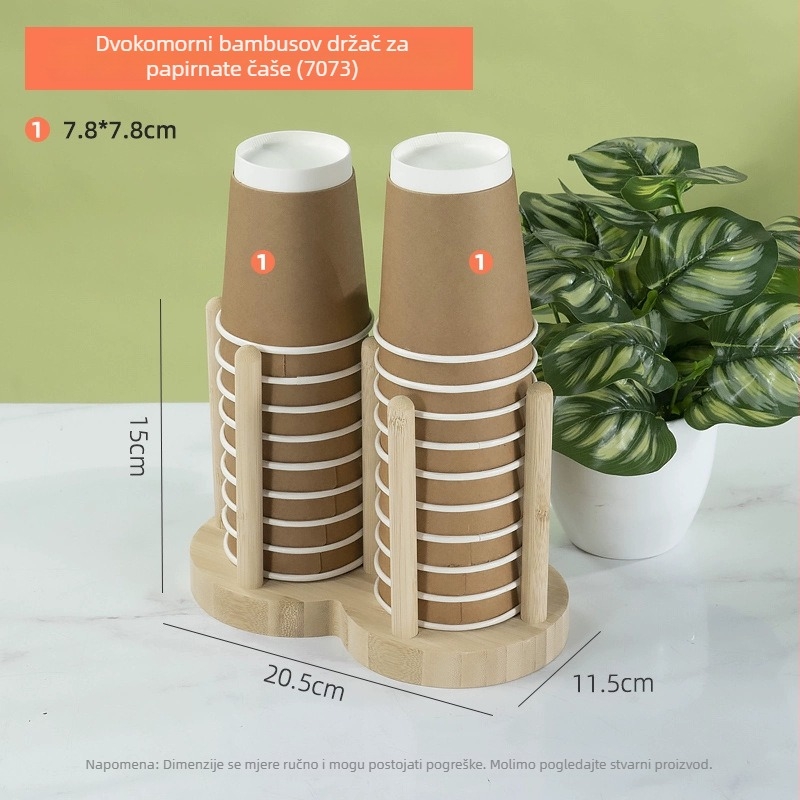 Akrilni stalak za degustacijske čaše za komercijalnu upotrebu — sklopivi model