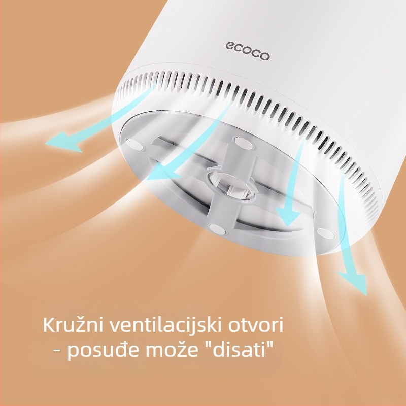 Okretni držač noževa za kuhinju s integriranim spremnikom za nože i štapiće