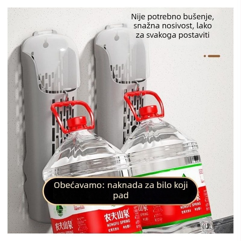 Zidni plastični držač za štapiće s poklopcem, kuhinjski organizator s odvodom