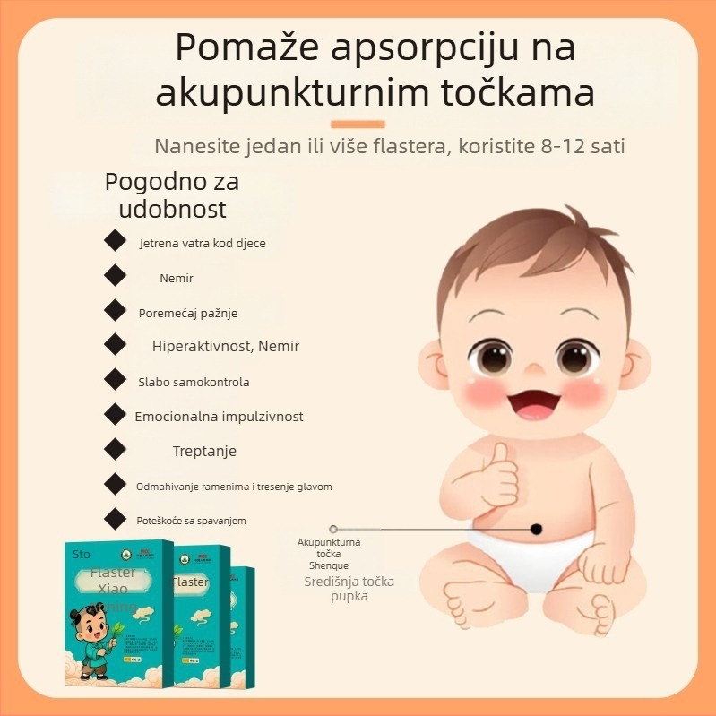 Dječje akupunkturne flastere s medom za hiperaktivnost