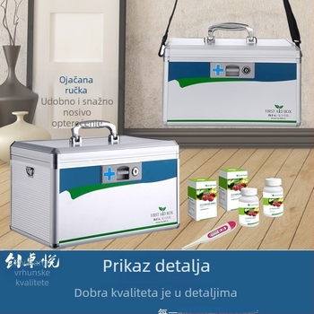 Premium prijenosna medicinska kutija za prvu pomoć s aluminijskim okvirom