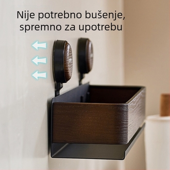 Držač začina za kuhinju sa usisnom čašom, zidni, bez bušenja, višestruki debeli držač za začine za kućnu upotrebu