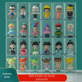Prozirna akrilna kutija za figurice i modele od blokova, kutija za pohranu otporna na prašinu za anime lutke
