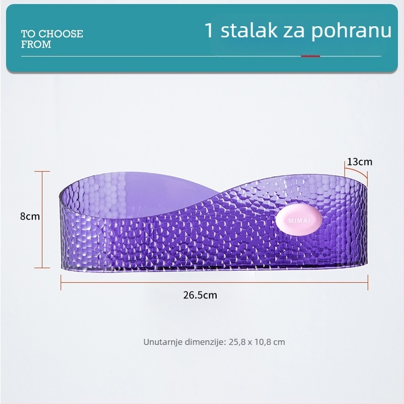 Zidni kuhinjski organizator za zeleni luk, đumbir i češnjak s odvodnim košarom za povrće