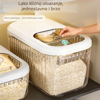 Kutija za skladištenje riže, otporna na vlagu i insekte, zatvorena, kapaciteta 10 L