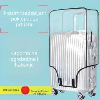 Debeli zaštitni omot za kofer, prozirni zaštitni omot za kofer s kotačićima 20/24/28 inča, otporan na prašinu i kišu