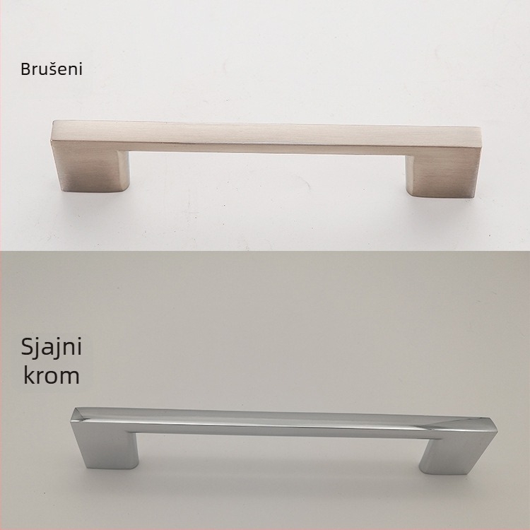 Aluminijska ručica za ormariće i vrata, minimalističkog stila, pogodna za namještaj