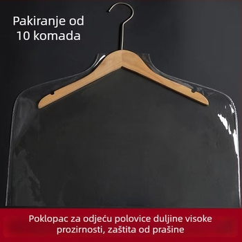 Prozirni plastični zaštitni pokrivači za odjeću za trgovine i kućnu upotrebu; štite kapute i odijela.