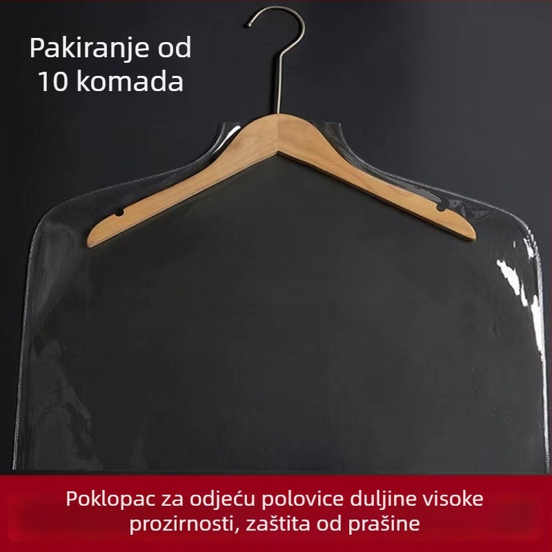 Prozirni plastični zaštitni pokrivači za odjeću za trgovine i kućnu upotrebu; štite kapute i odijela.