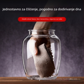 Staklena posuda za fermentaciju s poklopcem za rižino vino