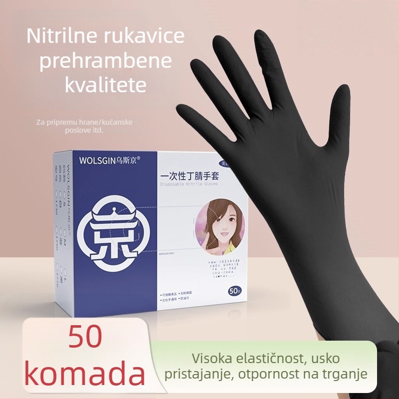 Uschin jednokratne PVC rukavice, prehrambene kvalitete, prozirne, debele i izdržljive, za pečenje, ljepotu i friziranje; vodootporne i otporne na ulje