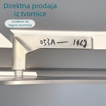 ZS-053A Aluminijska kvaka za vrata, univerzalna za protivkrađne bravu, moderan minimalistički dizajn s trakastim profilom